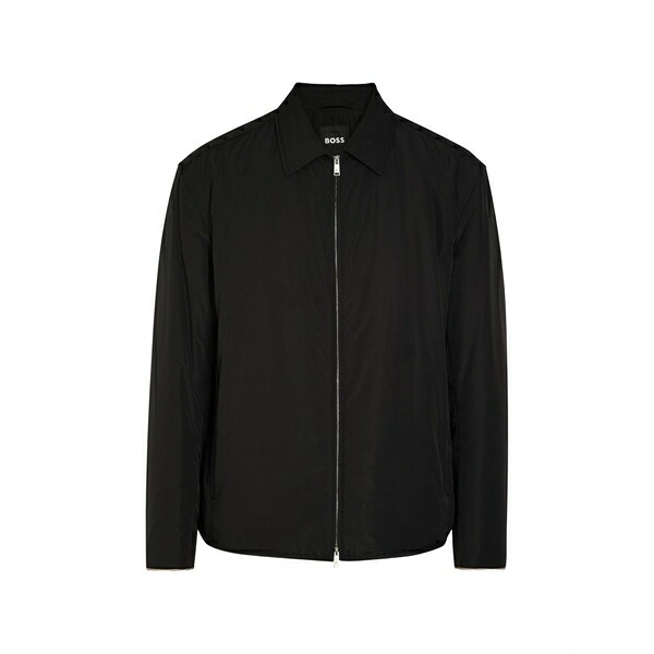 ボス メンズ ジャケット&ブルゾン アウター Cerig shirt jacket Black|asty