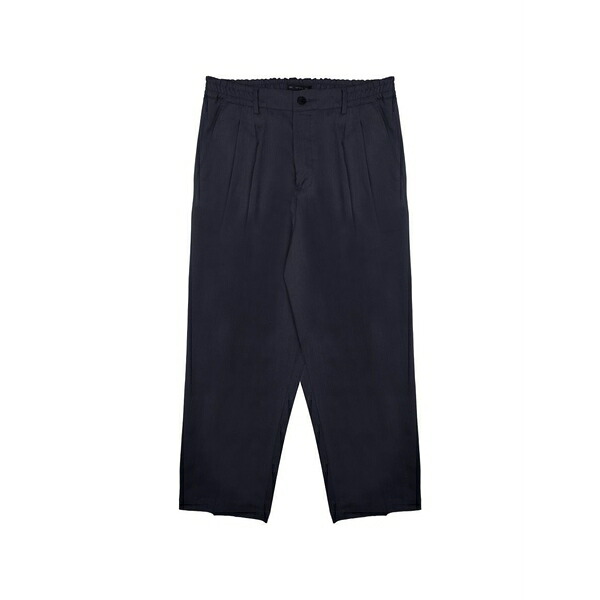 ロウブランド メンズ カジュアルパンツ ボトムス Pleated elasticated-waistband trousers Blue|asty