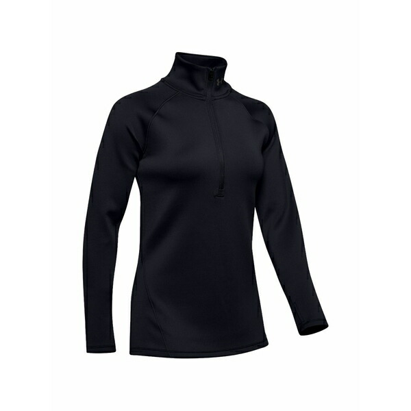 アンダーアーマー レディース ニット&セーター アウター Coldgear armour half-zip sweatshirt Black|asty