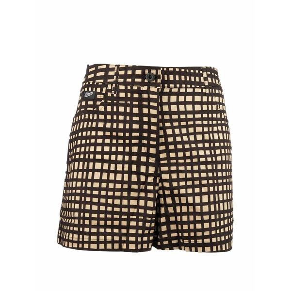ペンス レディース カジュアルパンツ ボトムス Gingham-pattern shorts Black｜asty
