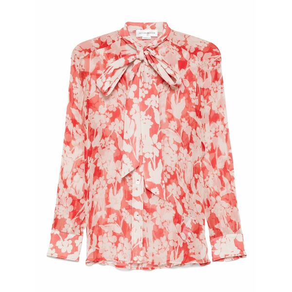 ヴィクトリア ベッカム レディース シャツ トップス Chiffon shirt Red｜asty