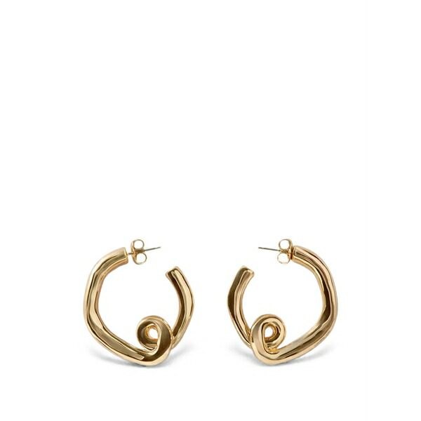 クローディピエルロ レディース ピアス＆イヤリング アクセサリー Abstract hoop earrings Gold｜asty