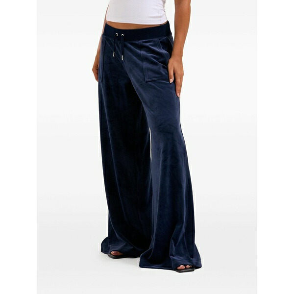 ジューシークチュール レディース カジュアルパンツ ボトムス Wide-leg track pants Blue|asty