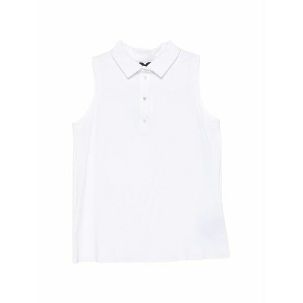 アールアールディ レディース ポロシャツ トップス Sleeveless polo top White|asty