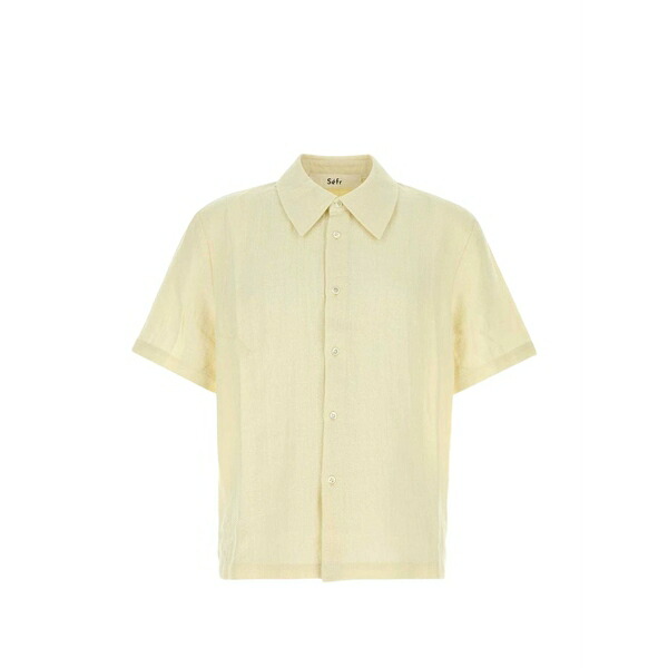 エスエフアール メンズ シャツ トップス Dayot short-sleeves shirt Yellow｜asty
