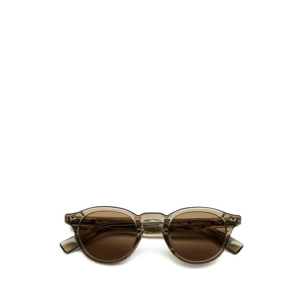 チミ メンズ サングラス・アイウェア アクセサリー Scope round-frame sunglasses Brown｜asty