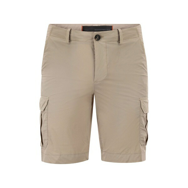 アールアールディ メンズ カジュアルパンツ ボトムス Buttoned cargo shorts Neutrals|asty