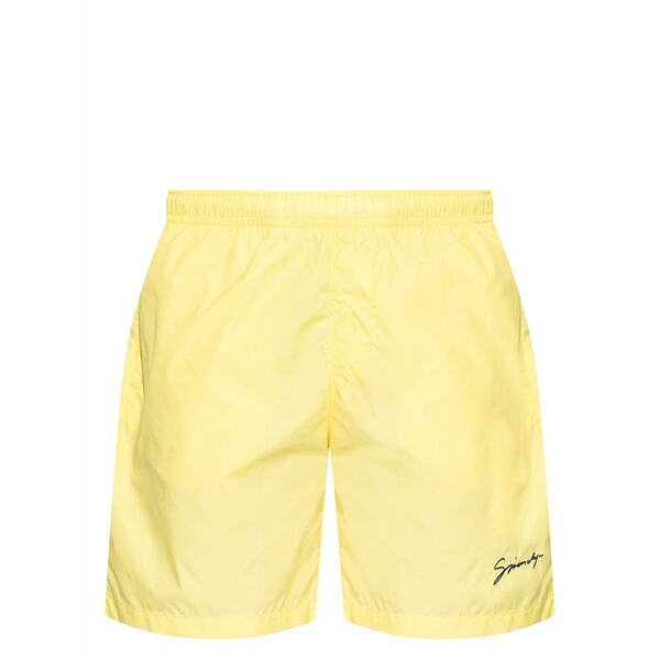 ジバンシー メンズ カジュアルパンツ ボトムス Logo-embroidered swim shorts Yellow|asty