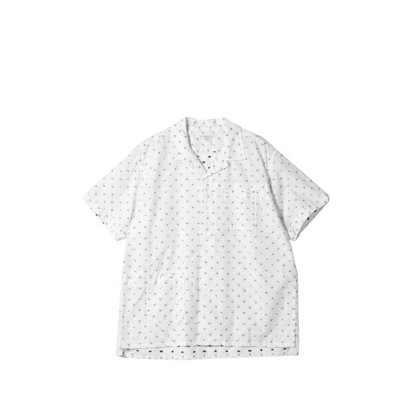 エンジニアガーメンツ メンズ シャツ トップス Pocket printed camp shirt White|asty
