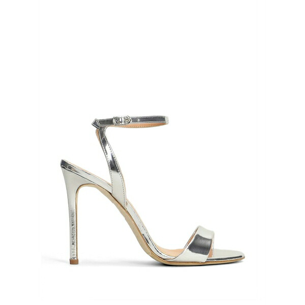 ザ・セラー レディース サンダル シューズ Metallic ankle-strap sandals Silver|asty