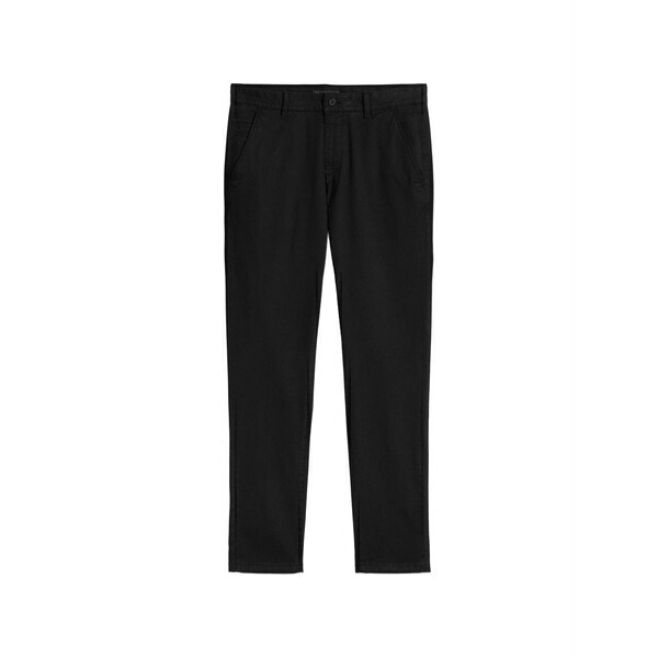 マルコポーロ メンズ カジュアルパンツ ボトムス Twill-texture slim-fit trousers Black｜asty