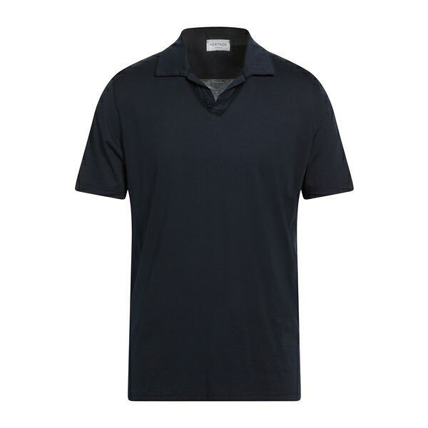 【送料無料】 ヘリテージ メンズ Tシャツ トップス Polo shirts Blue