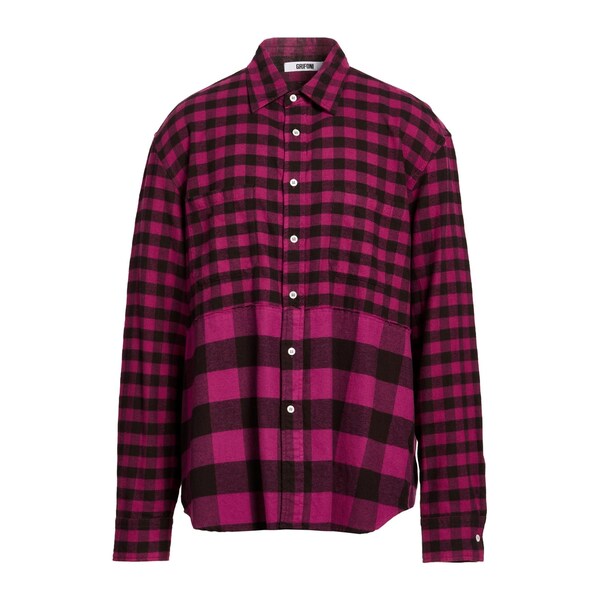 【送料無料】 グリフォーニ メンズ シャツ トップス Shirts Purple