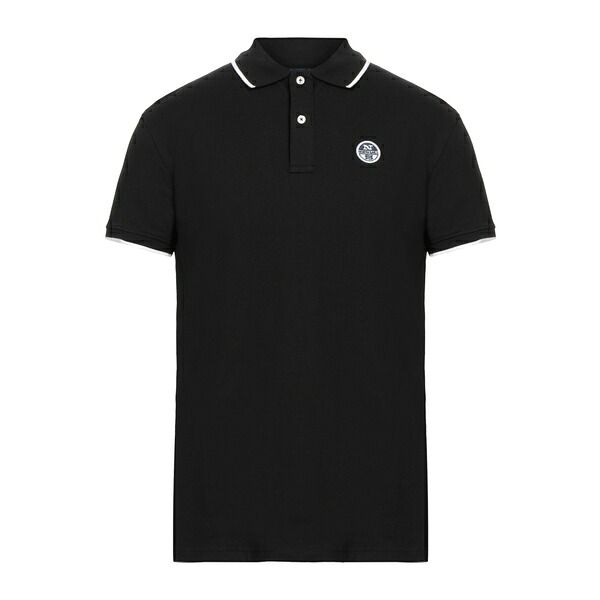 【貨物輸送無料】 北の方大売り出し メンズ プルオーバー トップス Polo shirts Black