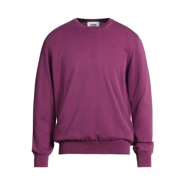 【貨物輸送無料】 アルファス テューディオ メンズ 編み物\u0026スウェーター アウター Sweaters Purple