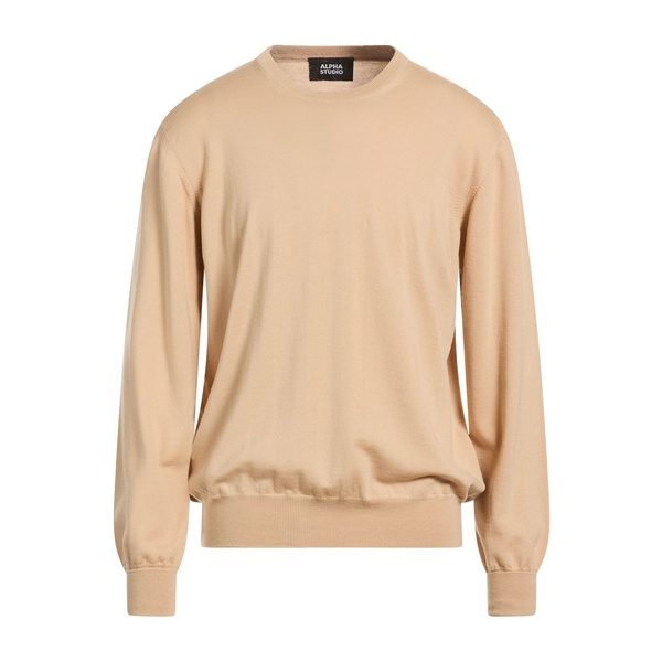 【貨物輸送無料】 アルファス テューディオ メンズ 編み物\u0026プルオーバー アウター Sweaters Beige