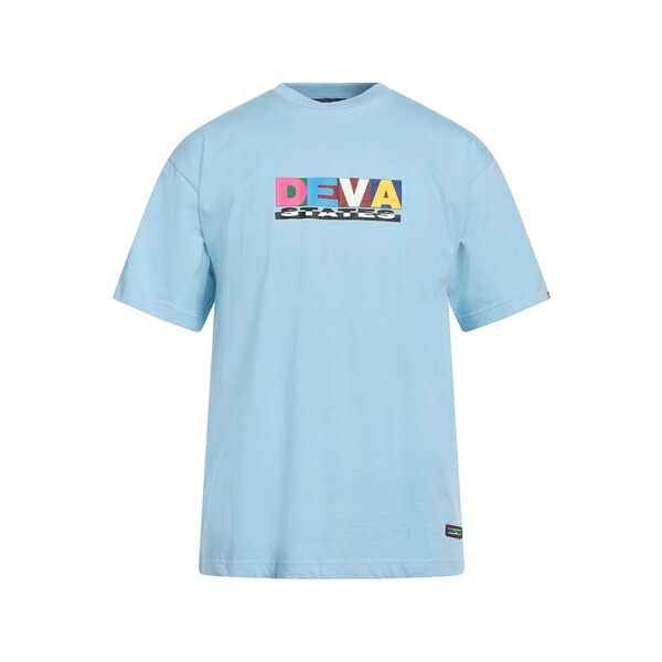 【送料無料】 デブ ステーツ メンズ Tシャツ トップス T-shirts Azure