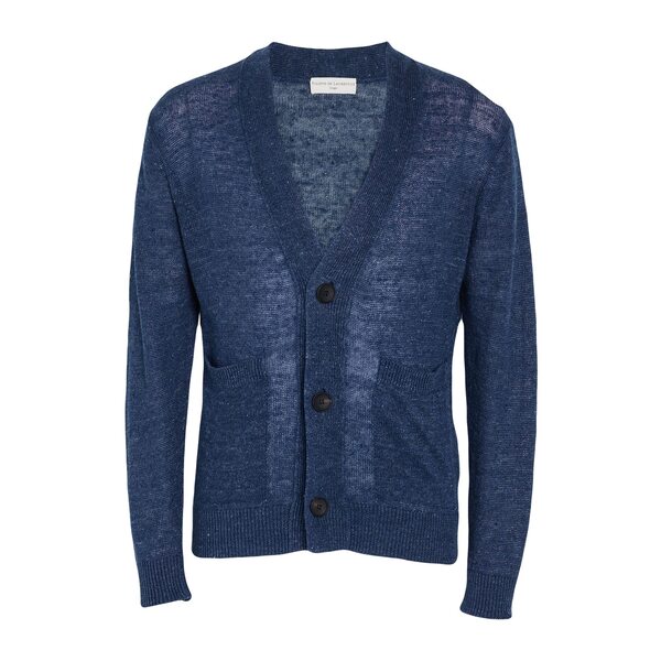 【貨物輸送無料】 フィリッポ デ ラウレンティス メンズ ジレー アウター Cardigans Blue トップス-カーディガン-メンズファッション
