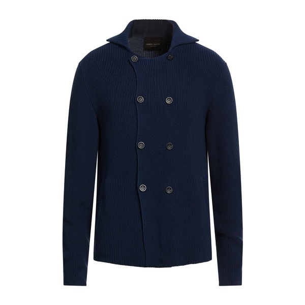 【貨物輸送無料】 ロベルトコリーナ メンズ ジレー アウター Cardigans Blue