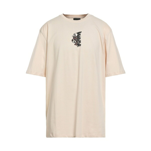 【送料無料】 ディスクレイマー メンズ Tシャツ トップス T-shirts Beige｜asty