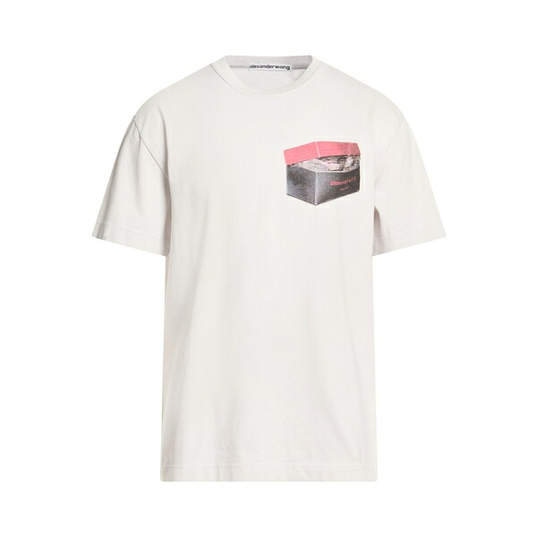 【送料無料】 アレキサンダーワン メンズ Tシャツ トップス T-shirts White