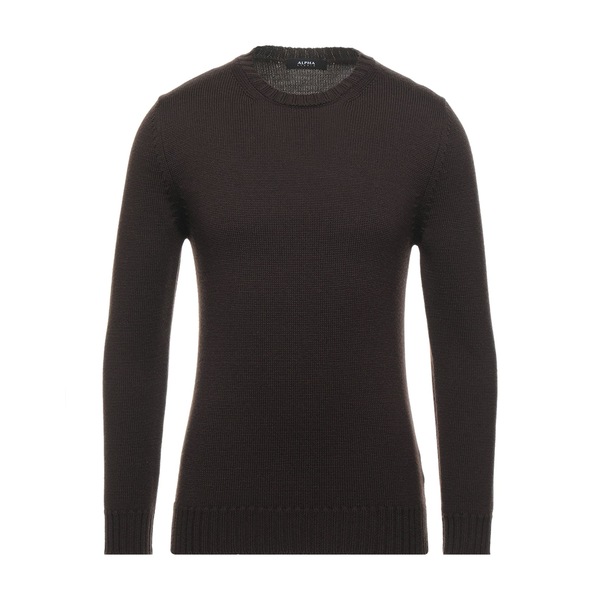 【貨物輸送無料】 アルファス テューディオ メンズ 編み物\u0026プルオーバー アウター Sweaters Brown