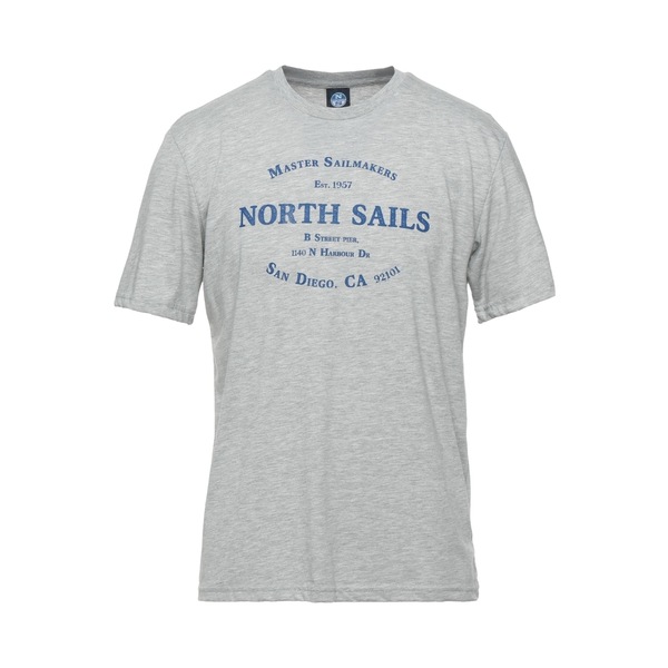 【貨物輸送無料】 北の方割引き販売 メンズ ティーシャツ トップス T-shirts Grey メンズファッション-トップス-Tシャツ・カットソー