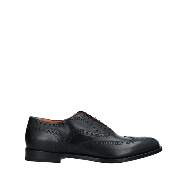 【貨物輸送無料】 サントーニ メンズ 御召しものシューズ シューズ Lace-up shoes Black