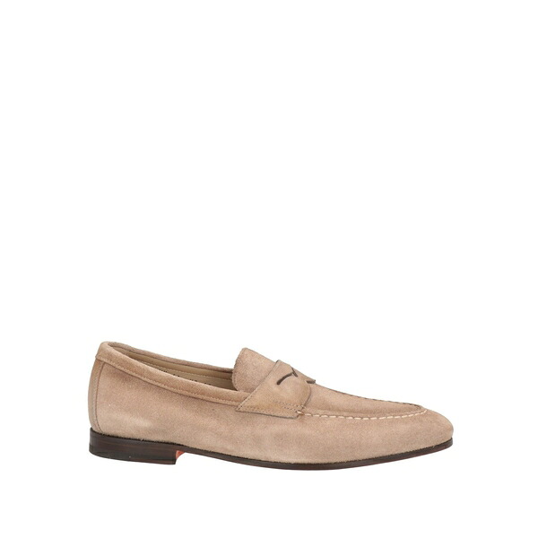 【送料無料】 サントーニ メンズ スリッポン・ローファー シューズ Loafers Beige|asty