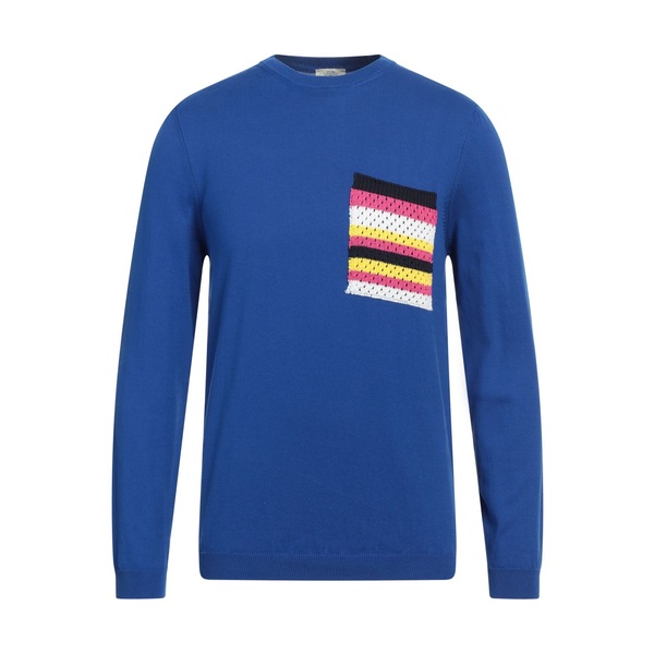 【送料無料】 エムキュージェイ メンズ ニット&セーター アウター Sweaters Blue
