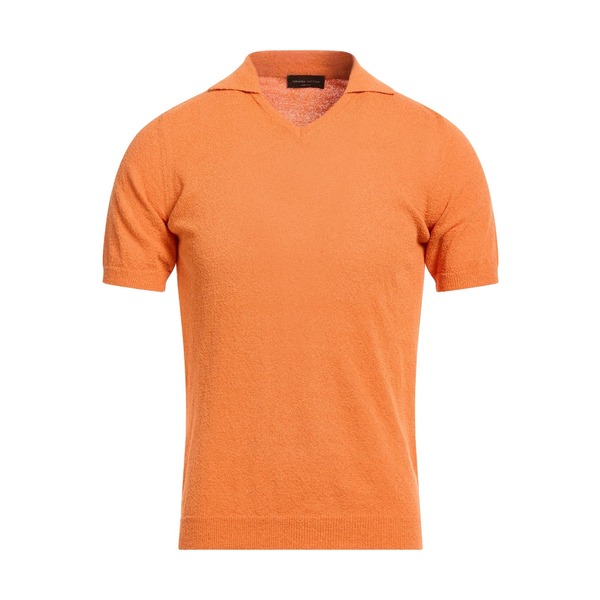 【貨物輸送無料】 ロベルトコリーナ メンズ 編み物\u0026プルオーバー アウター Sweaters Orange