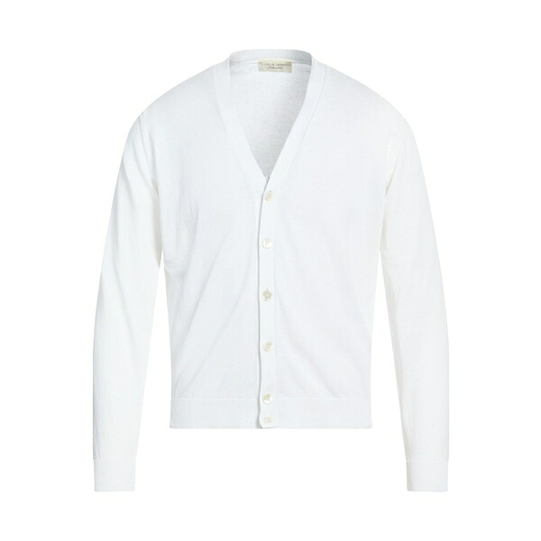 【貨物輸送無料】 フィリッポ デ ラウレンティス メンズ ジレー アウター Cardigans White
