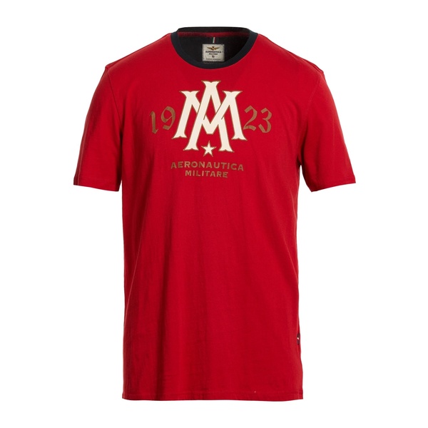 【送料無料】 アエロナウティカ ミリターレ メンズ Tシャツ トップス T-shirts Red