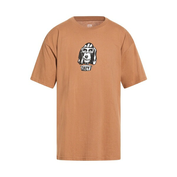 【送料無料】 オベイ メンズ Tシャツ トップス T-shirts Brown