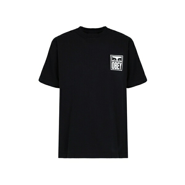 【送料無料】 オベイ メンズ Tシャツ トップス T-shirts Black