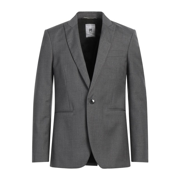 【送料無料】 PTトリノ メンズ ジャケット＆ブルゾン アウター Blazers Grey｜asty