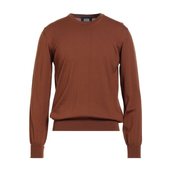 【送料無料】 アルファス テューディオ メンズ ニット&セーター アウター Sweaters Brown