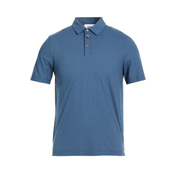 【貨物輸送無料】 アルファス テューディオ メンズ ティーシャツ トップス Polo shirts Blue トップス-Tシャツ・カットソー