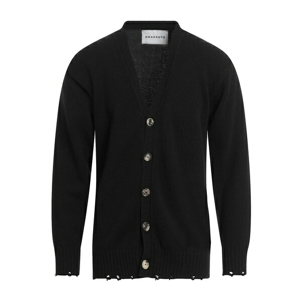 【貨物輸送無料】 アマラント メンズ ジレー アウター Cardigans Black