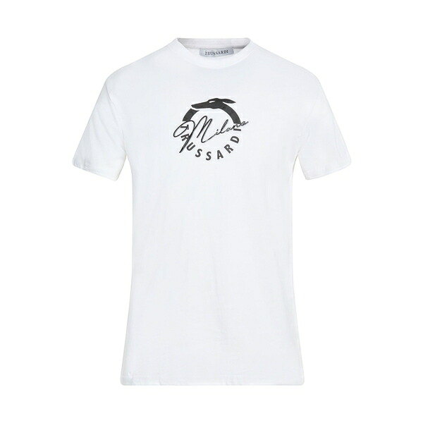 【送料無料】 トラサルディ メンズ Tシャツ トップス T-shirts White