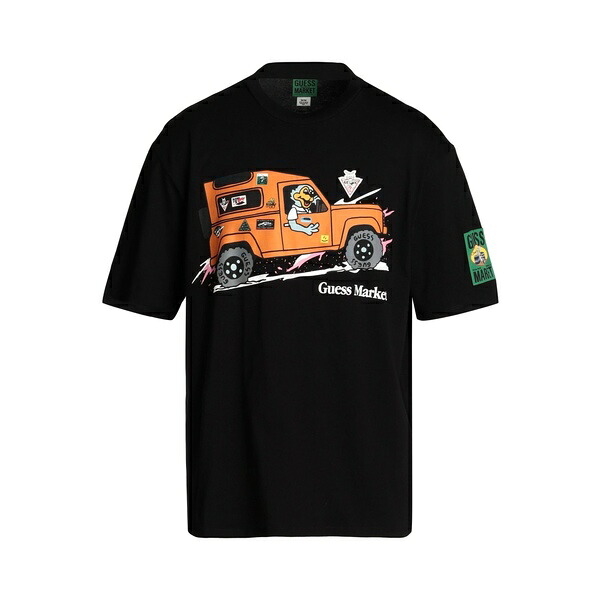 【送料無料】 ゲス メンズ Tシャツ トップス T-shirts Black 12,565円