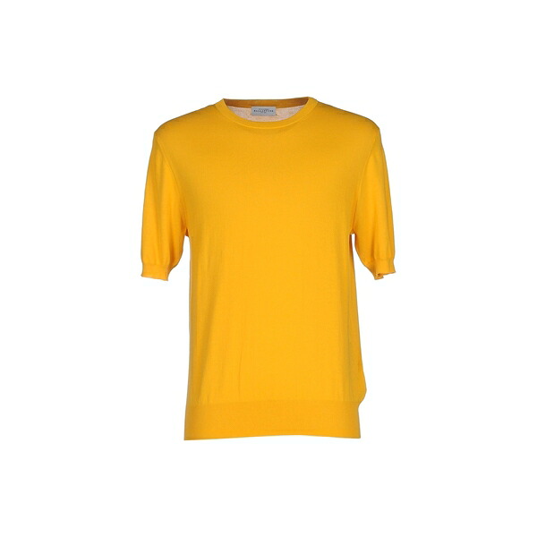 【貨物輸送無料】 バランタイン メンズ 編み物\u0026プルオーバー アウター Sweaters Yellow