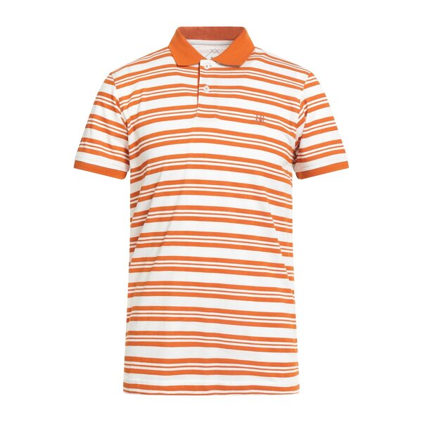 【送料無料】 ハーモント & ブレイン メンズ Tシャツ トップス Polo shirts Orange