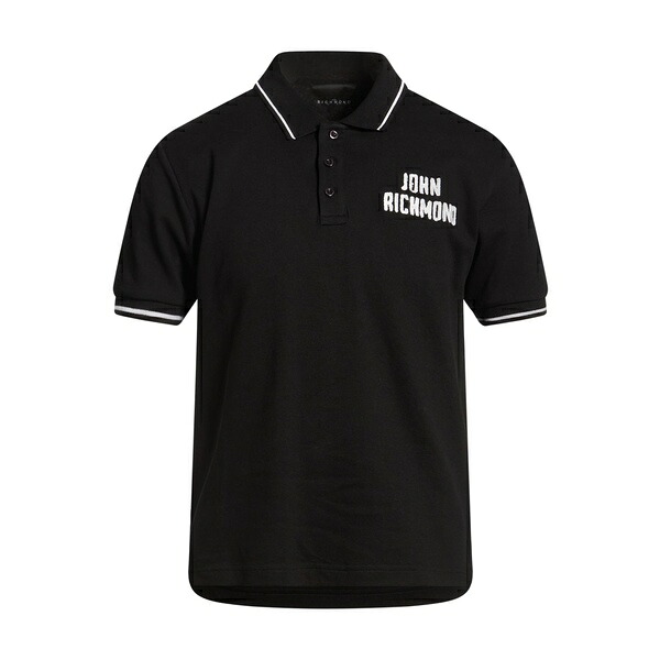 【送料無料】 ジョン リッチモンド メンズ Tシャツ トップス Polo shirts Black
