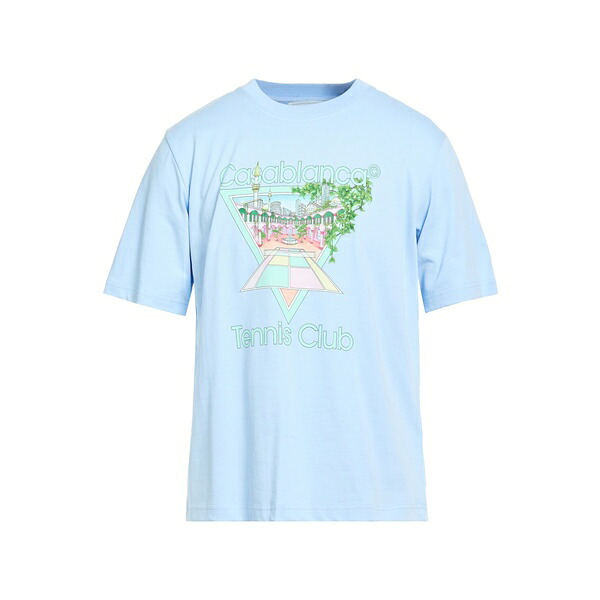 【送料無料】 カサブランカ メンズ Tシャツ トップス T-shirts Azure
