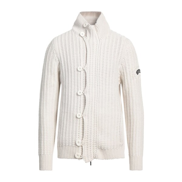 【送料無料】 レ コパン メンズ カーディガン アウター Cardigans White