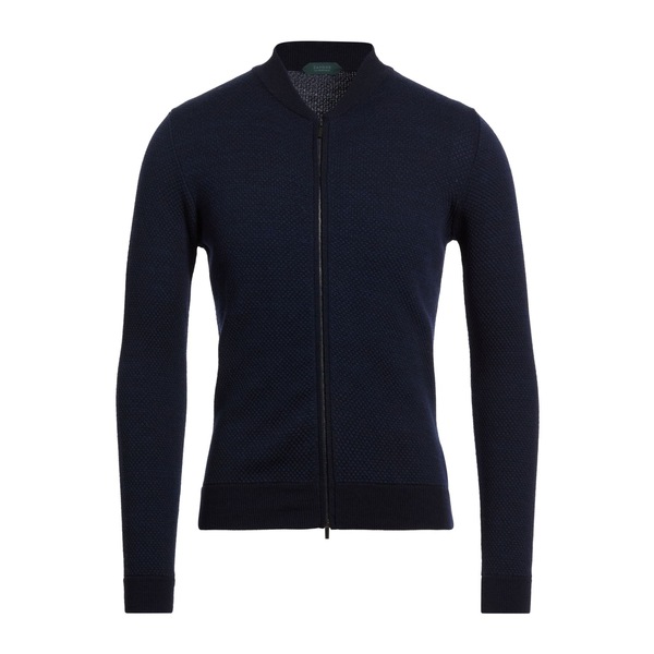 【貨物輸送無料】 ザノーネ メンズ ジレー アウター Cardigans Blue メンズファッション-カーディガン