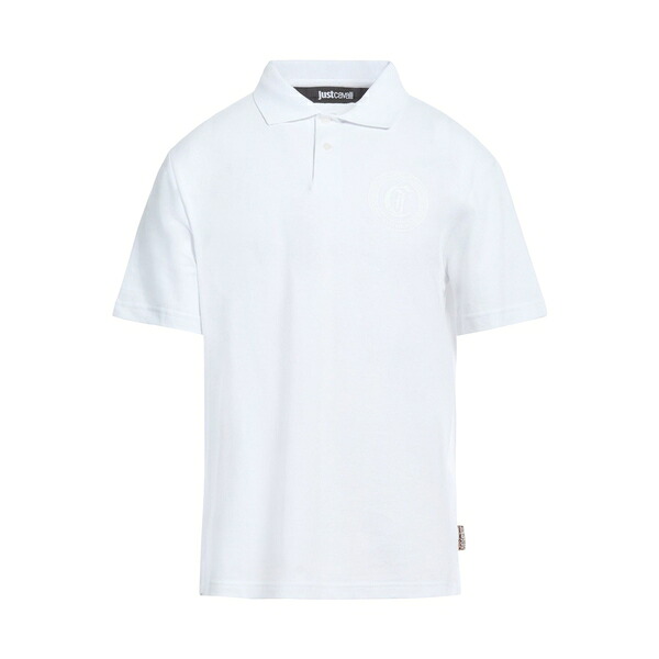 【送料無料】 ロベルトカヴァリ メンズ Tシャツ トップス Polo shirts White