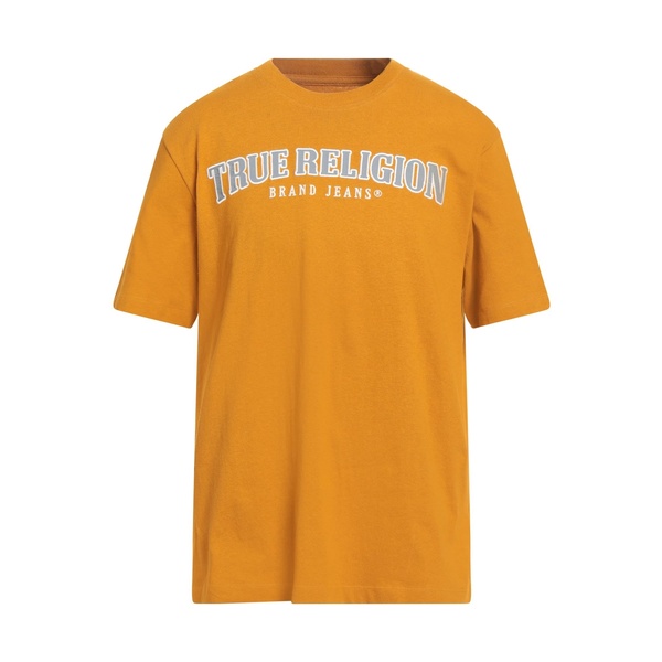 【送料無料】 トゥルーレリジョン メンズ Tシャツ トップス T-shirts Orange