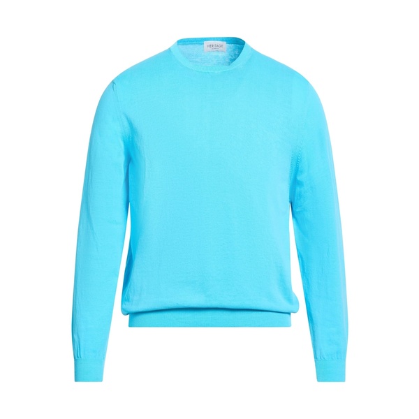 【貨物輸送無料】 ヘリテージ メンズ 編み物\u0026プルオーバー アウター Sweaters Azure